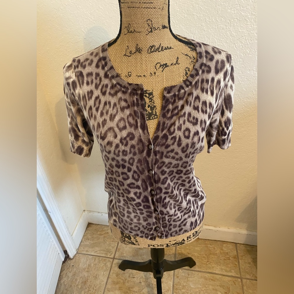 Talbots Leopard Print Women's Top size M